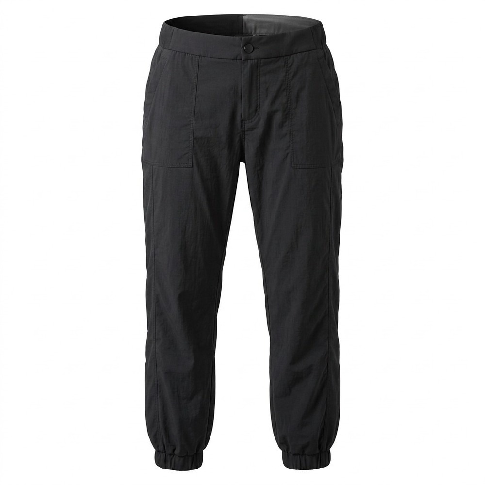 Athleta Trekkie North High Rise Jogger Pants Black Size 14 Zip Pockets Hiking